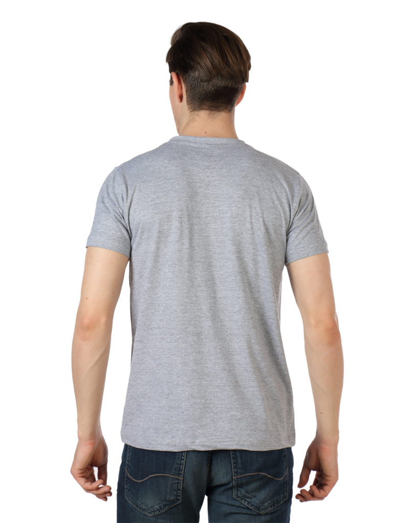 Round Neck Grey Melange - Bhagwati